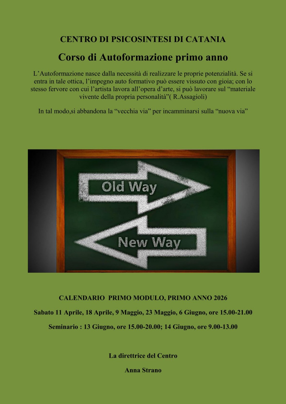 corso autoformazione primo anno 2026
